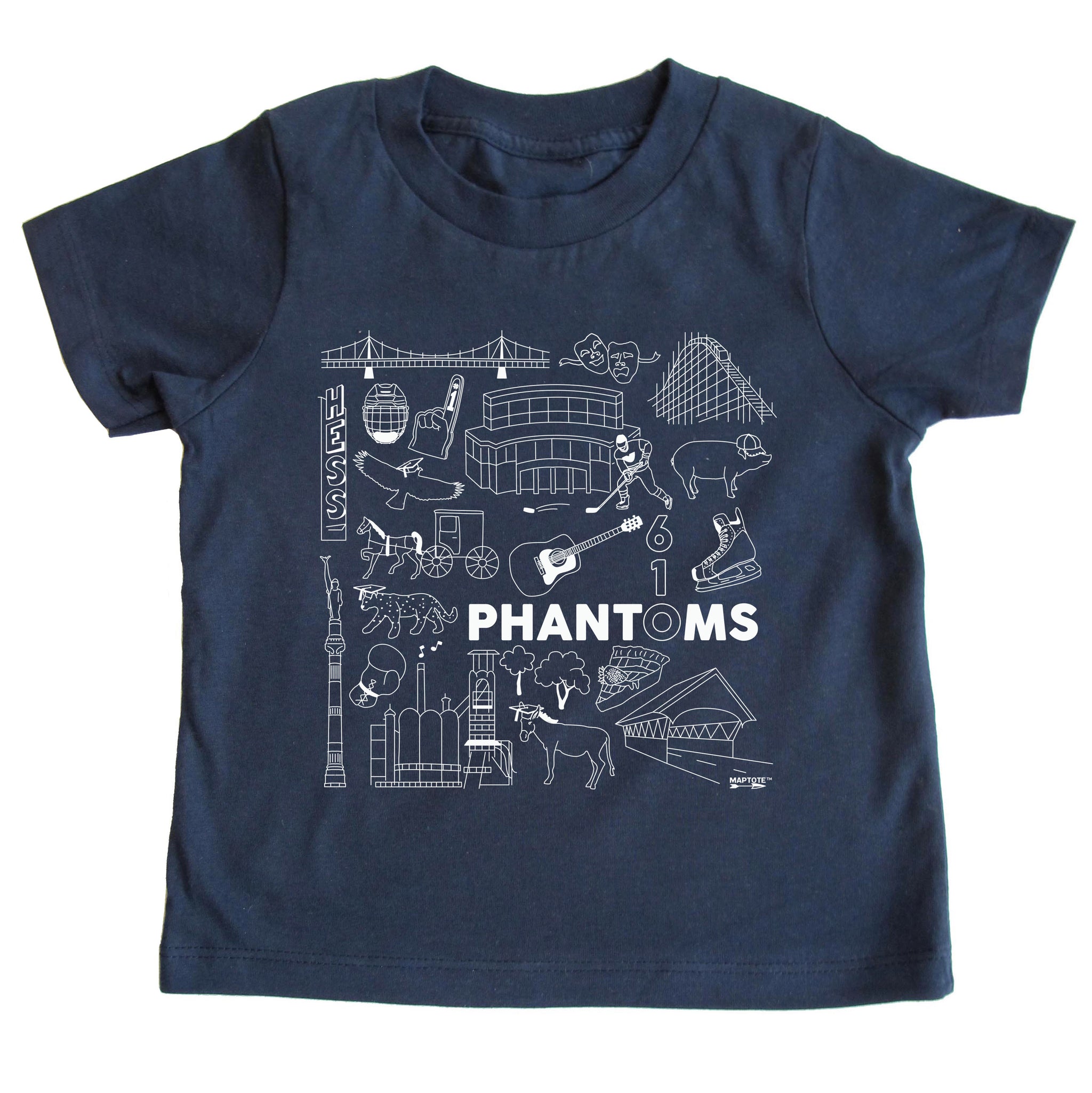 Area Code 610 Youth Tee - 2T Small